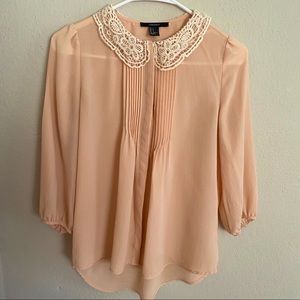 Blush and Cream Blouse